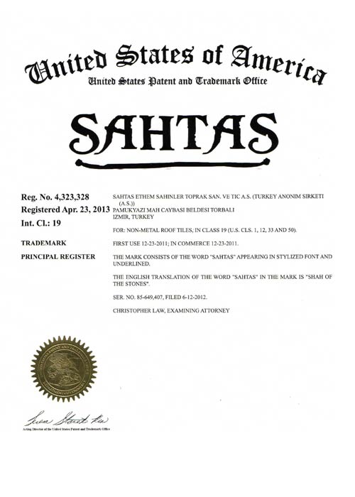 Sahtas brand registration