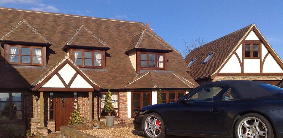 Brookhurst brown clay roof tiles