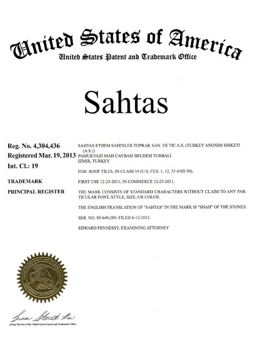 Sahtas brand registration